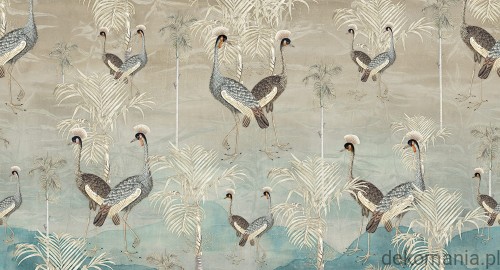 Fototapeta na wymiar pawie i roślinność MU12092 Together one.jpg