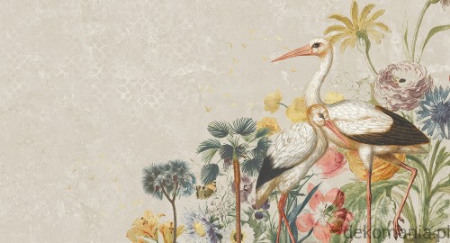 Fototapeta na wymiar żurawie pośród kwiatów MU13088 Cranes in love.jpg