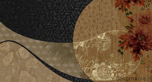 Fototapeta na wymiar kwiaty z połączeniem różnych wzorów MU14013 Yuki.jpg