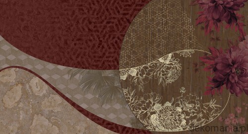 Fototapeta na wymiar kwiaty z połączeniem różnych wzorów MU14014 Yuki.jpg