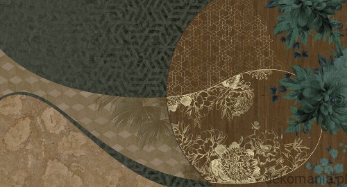 Fototapeta na wymiar kwiaty z połączeniem różnych wzorów MU14015 Yuki.jpg