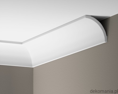 Biała listwa przysufitowa gładka 9x9,5cm LGG-48 Creativa LGG48.jpg