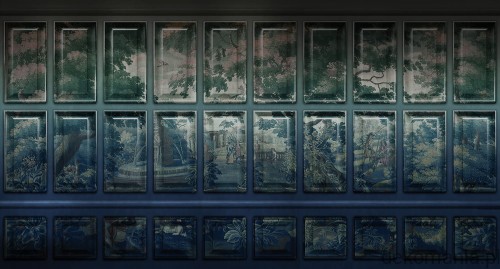 Fototapeta na wymiar z efektem drewnianych paneli Isle of sky MU11034.jpg