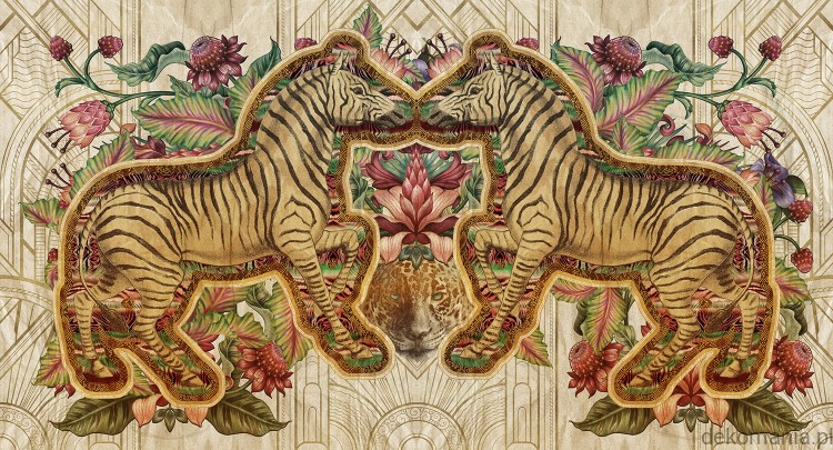 Fototapeta na wymiar zebry w stylu art deco MU12086 The deco brothers.jpg