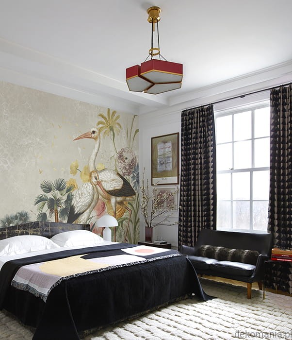 Fototapeta ścienna do sypialni ptaki i kwiaty MU13088 Cranes in love.jpg