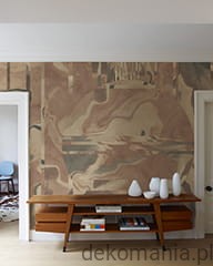 Fototapeta ścienna do sypialni linie i koło na wzorzystym tle MU14052 Oasis dune.jpg