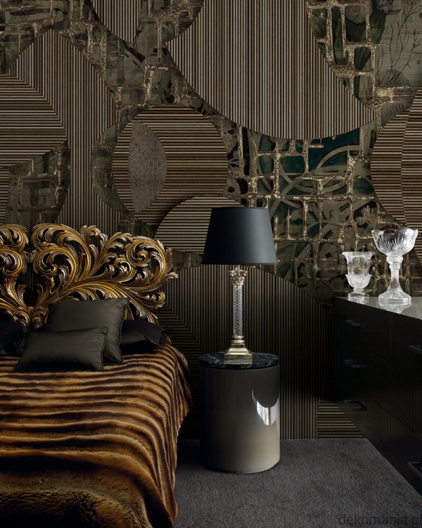 Fototapeta ścienna do sypialni złoto i bambus MU14076 Bamboo gold.jpg