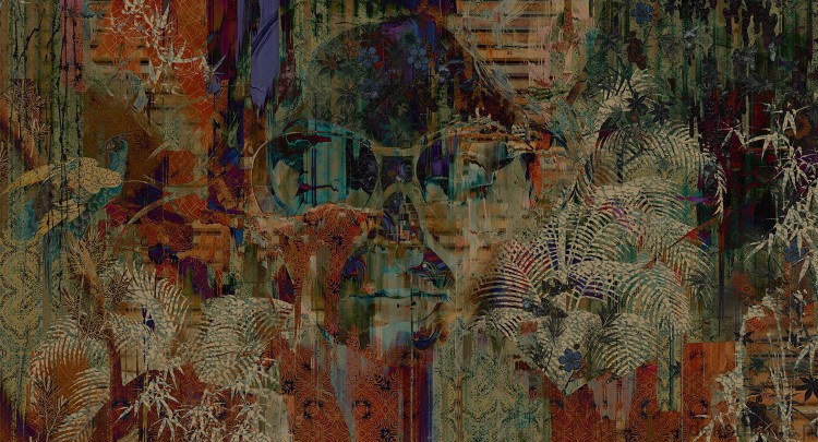 Fototapeta na wymiar twarz pośród natury MU15002 Dreamy dusk.jpg