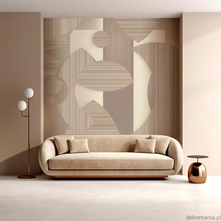 Fototapeta ścienna do sypialni koła i linie MU15007 Mirage Mosaic.jpg