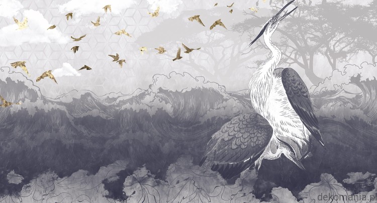 Fototapeta na wymiar żuraw na tle morza Yanya MU11012.jpg