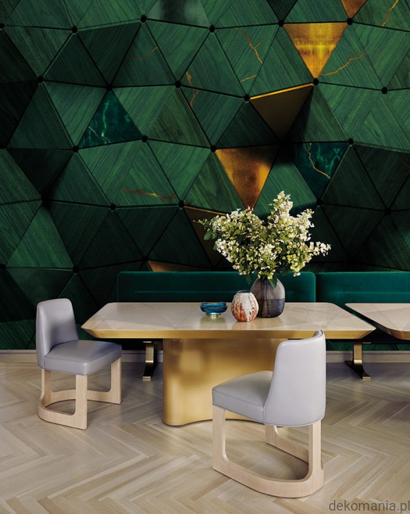 Fototapeta ścienna do sypialni drewno i geometria MU12010 Wall of Madu.jpg