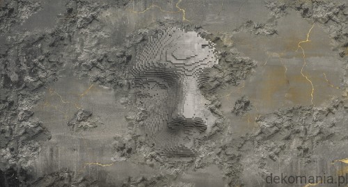 Fototapeta na wymiar betonowa ściana z efektem kintsugi MU12040 Kintsugi.jpg