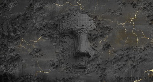 Fototapeta na wymiar betonowa ściana z efektem kintsugi MU12041 Kintsugi.jpg
