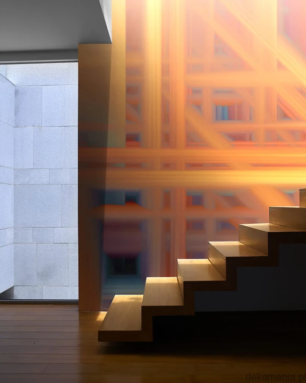 Fototapeta ścienna do sypialni linie w jednolitym kolorze MU14004 Tesseract glory.jpg