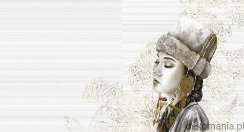 Fototapeta na wymiar kobieta na orientalnym tle MU14025 Gobi princess.jpg