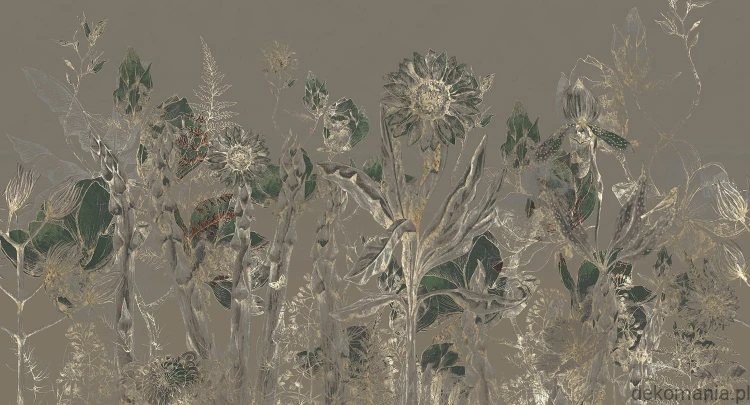 Fototapeta na wymiar ogród złotych kwiatów MU14085 Floral garden.jpg