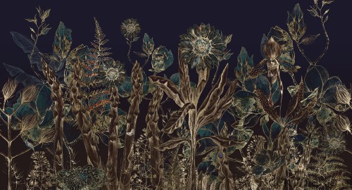 Fototapeta na wymiar ogród złotych kwiatów MU14086 Floral garden.jpg