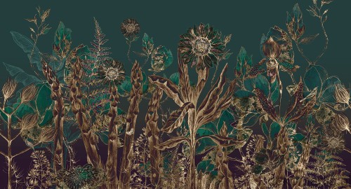 Fototapeta na wymiar ogród złotych kwiatów MU14087 Floral garden.jpg