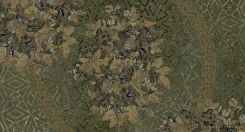 Fototapeta na wymiar rośliny na tle mozaiki MU15042 Tundra.jpg