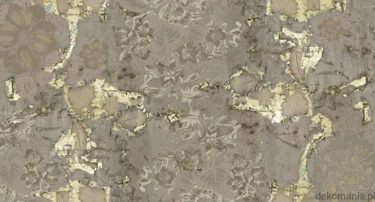 Fototapeta na wymiar nowoczesne, złote wzory z kwiatami MU15079 Symphony.jpg