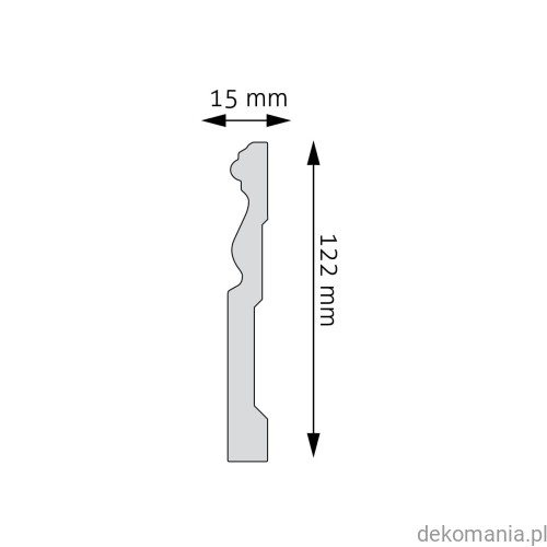 Listwa przypodłogowa Creativa LPC-09 polistyren 11,9cm wysokości LPC09 Przekrój.jpg