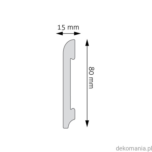 Listwa przypodłogowa Creativa LPC-11 polistyren 8cm wysokości LPC11 Przekrój.jpg