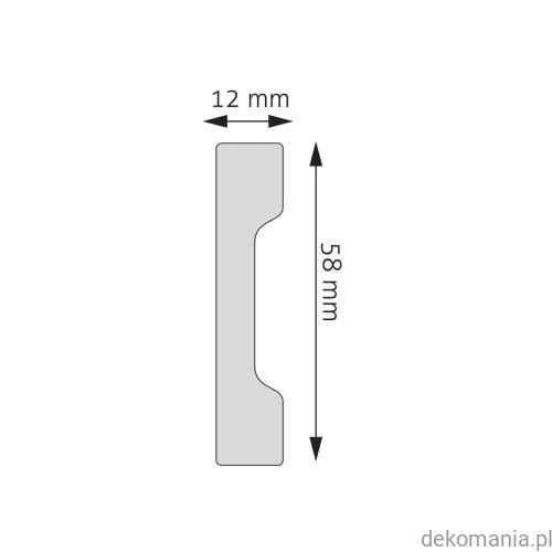 Listwa przypodłogowa Creativa LPC-32 polistyren 5,8cm wysokości LPC32 Przekrój.jpg