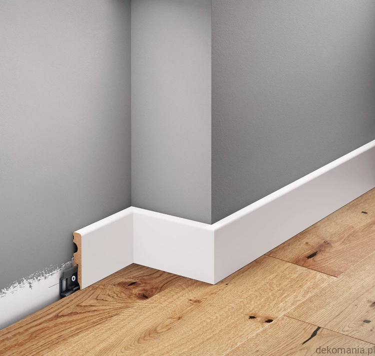 Biała listwa przypodłogowa MDF laminowana LMDF-02 wys. 6cm LMDF02.jpg