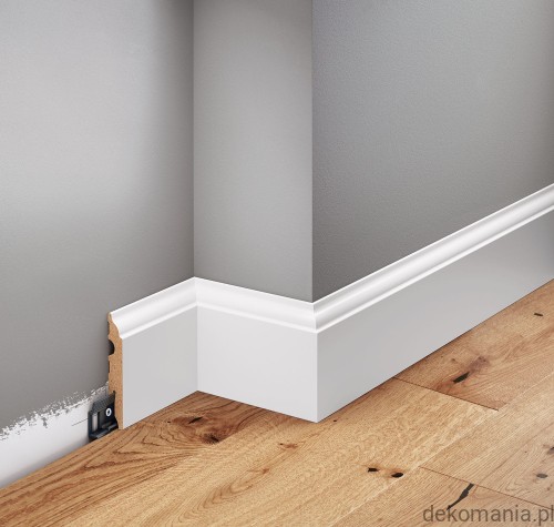 Biała listwa przypodłogowa MDF laminowana LMDF-05 wys. 8cm LMDF05.jpg