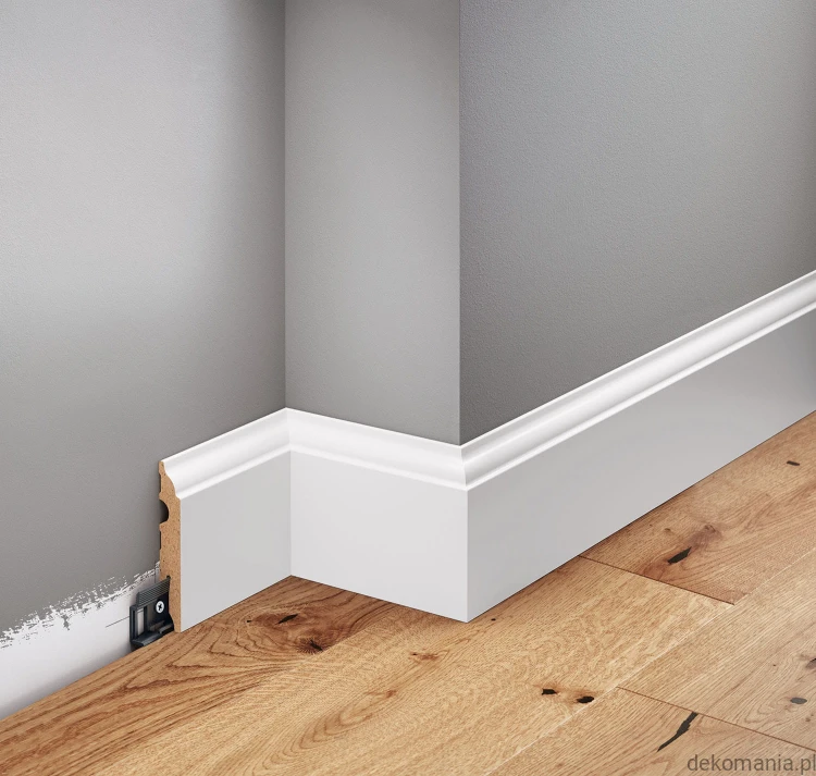 Biała listwa przypodłogowa MDF laminowana LMDF-05 wys. 8cm LMDF05.jpg