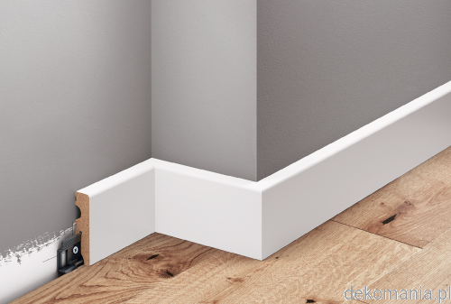 Biała listwa lakierowana wys. 5.8cm MDF Creativa LMDF-01.png