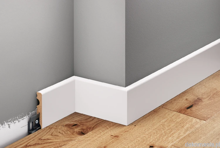 Biała listwa lakierowana wys. 6cm MDF Creativa LMDF-02.png