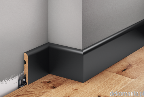 Czarna listwa lakierowana wys. 8cm MDF Creativa LMDF-03.png