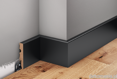 Czarna listwa lakierowana wys. 8cm MDF Creativa LMDF-04.png