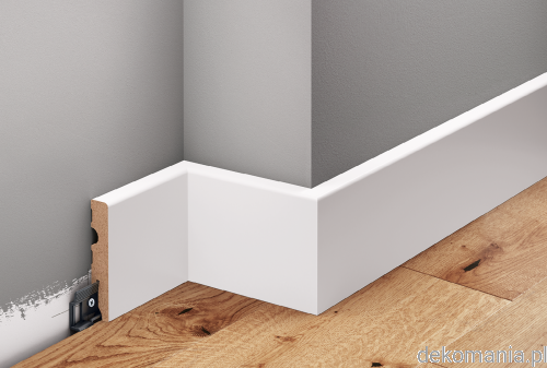 Biała listwa lakierowana wys. 8cm MDF Creativa LMDF-04.png