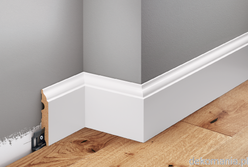 Biała listwa lakierowana wys. 8cm MDF Creativa LMDF-05.png