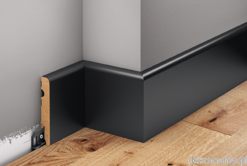Czarna listwa lakierowana wys 10cm MDF Creativa LMDF-07.png