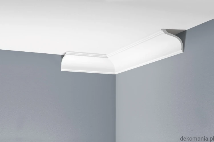 Biała listwa przysufitowa gładka 10,5x9,5cm LGG-05 Creativa LGG05.jpg