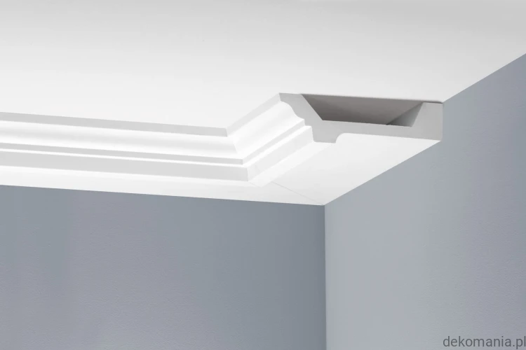 Biała listwa przysufitowa gładka 15,5x4,5cm LGG-26 Creativa LGG26.jpg