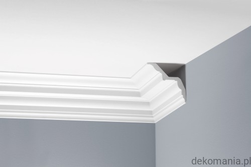 Biała listwa przysufitowa gładka 12,6x12,5cm LGG-34 Creativa LGG34.jpg
