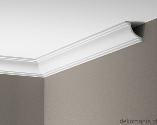 Biała listwa przysufitowa gładka 5,3x5cm LGG-38 Creativa LGG38.jpg
