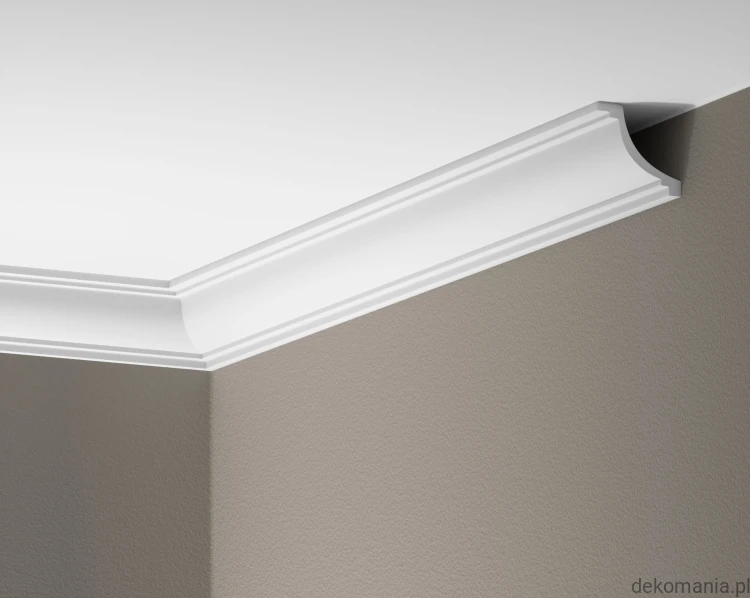 Biała listwa przysufitowa gładka 5,3x5cm LGG-38 Creativa LGG38.jpg