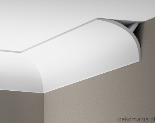 Biała listwa przysufitowa gładka 14x11cm LGG-40 Creativa LGG40 Przekrój.jpg