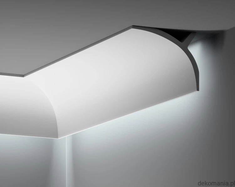Przysufitowa listwa oświetleniowa LED gładka 14x11cm LGG-40 Creativa LGG40.jpg