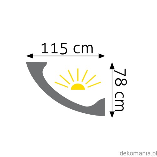 Listwa oświetleniowa LED przysufitowa gładka 11,5x7,8cm LOC-07 Creativa LOC07 Przekrój.jpg
