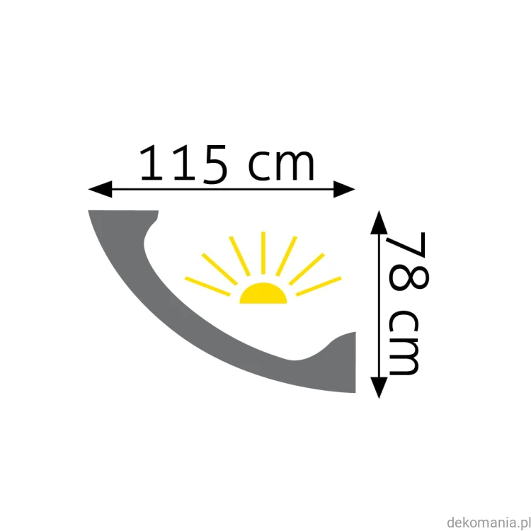 Listwa oświetleniowa LED przysufitowa gładka 11,5x7,8cm LOC-07 Creativa LOC07 Przekrój.jpg