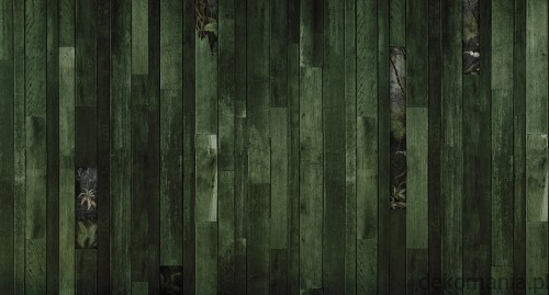 Fototapeta na wymiar drewniane panele i tropikalne drzewa  Dozo MU11041.jpg