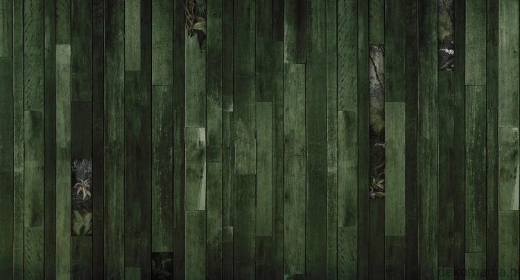 Fototapeta na wymiar drewniane panele i tropikalne drzewa  Dozo MU11041.jpg