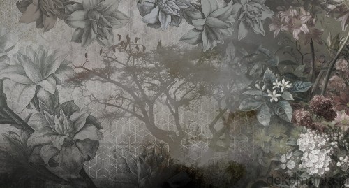 Fototapeta na wymiar kwiaty i drzewa z mglistym efektem Spirits MU11082.jpg