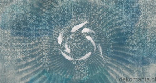 Fototapeta na wymiar ryby w oceanie na kwiecistym tle Oceans Pure MU11088.jpg